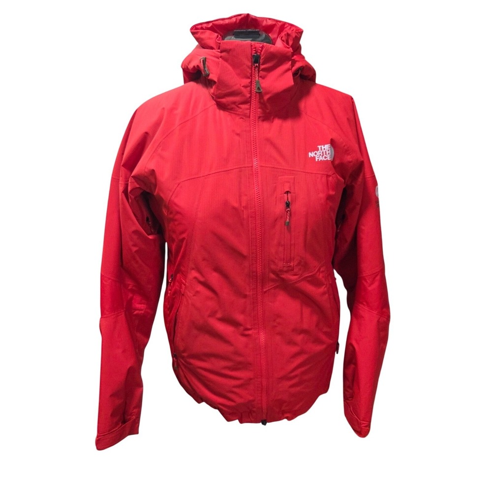 The North Face Summit Series Hooded Insulated Ski Jacket Red Mens Small‎